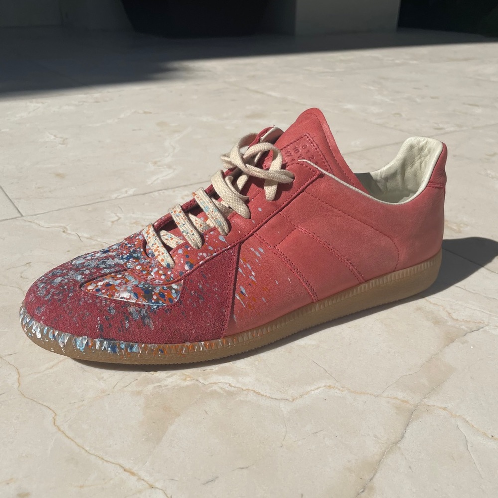 Mason Margiela Paint Splatter Low Top Sneaker